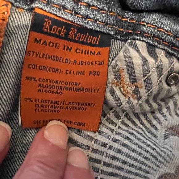 ROCK REVIVAL SHORTS Celine Flare 28 - Picture 8 of 10